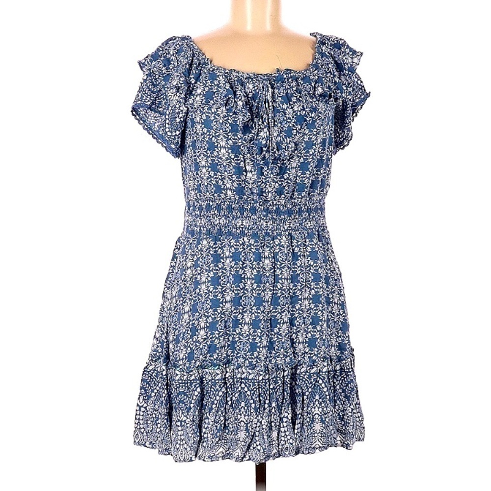 American Rag Cie Size Medium blue short sleeve Casual Dress